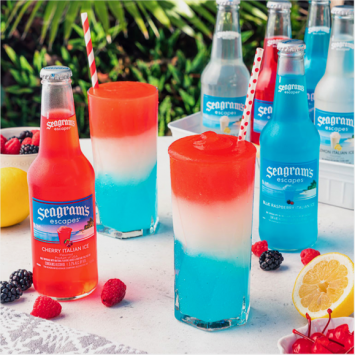 Seagram's Italian Ice Red White and Blue