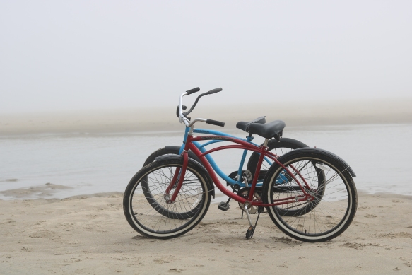 Bikes on beach