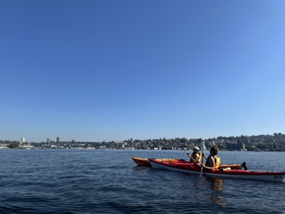 Kayaking Union Lake, Seattle