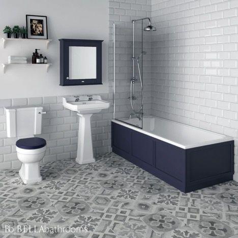 Black and white bathroom designed like a spa