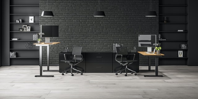 beautiful gray office furniture