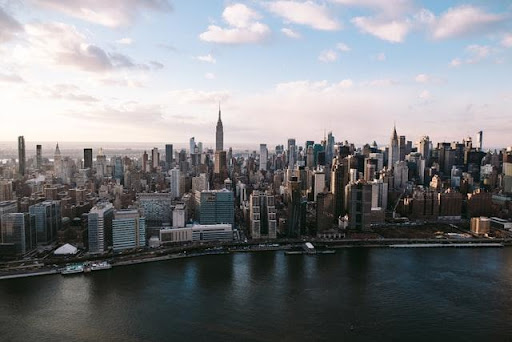 the skyline of NYC