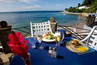 breakfast area at Montego-Bay-Magnificence-at-Round-Hill-Hotel-Villas-Jamaica