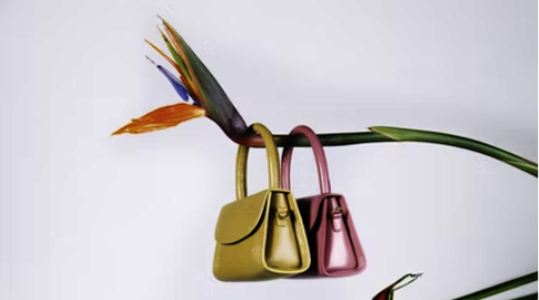 spring fashion handbags hanging in a birds of paradice by Trình Minh Thư