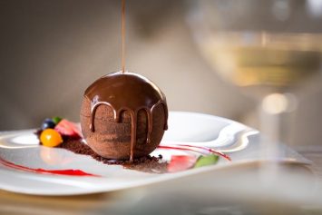 a dessert with chocolate dripping over the top for your Valentine.