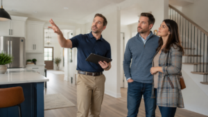 Home broker showing home