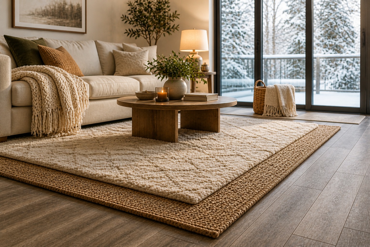 make vinyl floors feel warmer