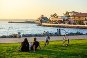 Sunset at San Diego Waterfront Public Park