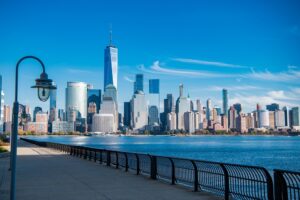 New York, United States. Panorama view of New York city skyline