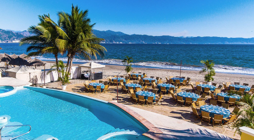 luxury beach view.