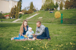 Family in the park