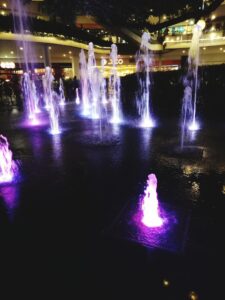 Fountain city night
