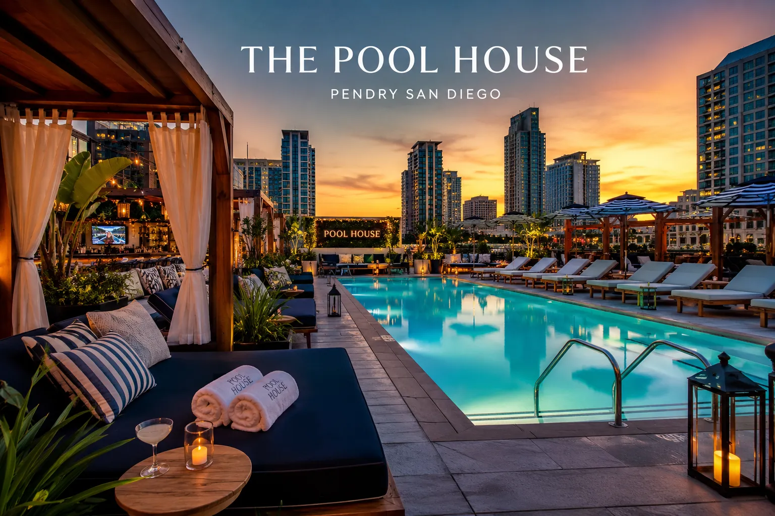 resort-style poolside living