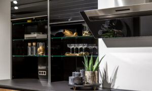 Designed kitchen for storage