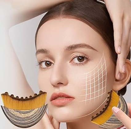 A woman demoing the product