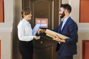 real-estate-agent-business-woman-interchanging