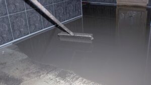 cementing the floor